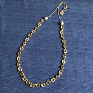 Loft gold with clear glass jewels necklace
